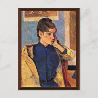 Portrait Of Madeleine Bernard By Gauguin Paul Postcard