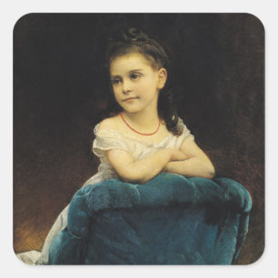 Portrait of Mademoiselle Franchetti, 1877 Square Sticker
