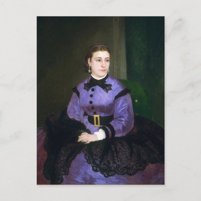 Portrait of Mademoiselle Sicot Auguste Renoir Postcard (Front)