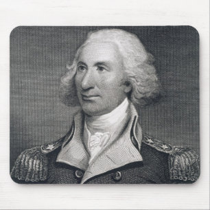 Portrait of Major General Philip Schuyler, engrave Mouse Mat