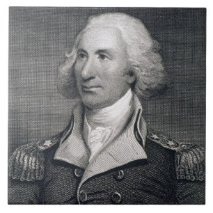 Portrait of Major General Philip Schuyler, engrave Tile