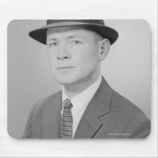 Portrait of Man Mouse Mat