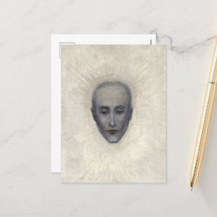 Portrait of Marcel Duchamp by Florine Stettheimer Holiday Postcard