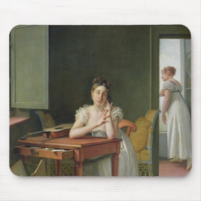 Portrait of Marceline Desbordes-Valmore Mouse Mat (Front)