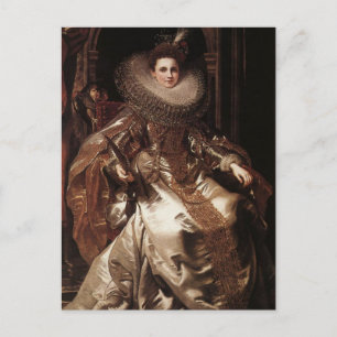 Portrait of Marchesa Pallavicino by Rubens Postcar Postcard
