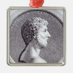 Portrait of Marcus Aurelius Metal Tree Decoration