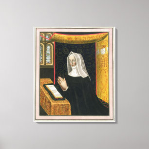 Portrait of Margaret Beaufort, Countess of Richmon Canvas Print