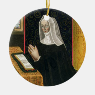 Portrait of Margaret Beaufort, Countess of Richmon Ceramic Tree Decoration