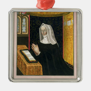 Portrait of Margaret Beaufort, Countess of Richmon Metal Tree Decoration
