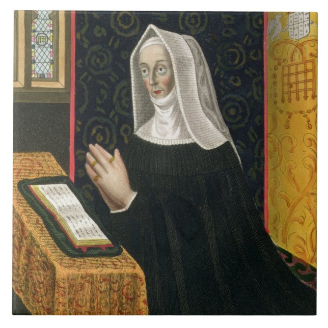 Portrait of Margaret Beaufort, Countess of Richmon Tile (Front)