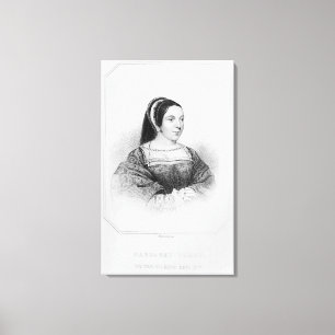 Portrait of Margaret Tudor Queen of Scotland Canvas Print