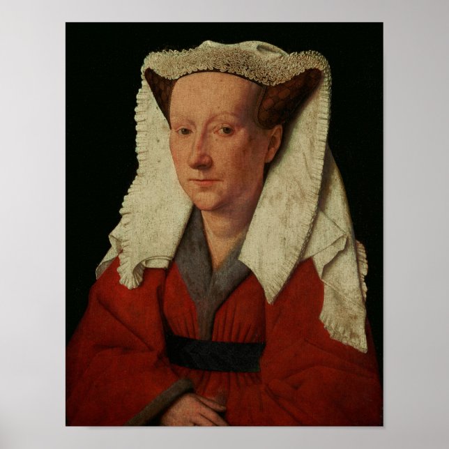 Portrait of Margaret van Eyck, 1439 Poster (Front)