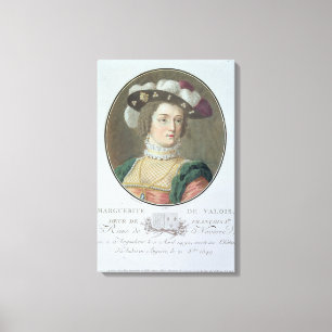 Portrait of Marguerite de Valois (1492-1549), 1787 Canvas Print
