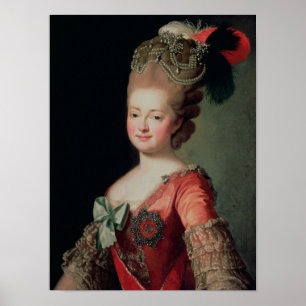 Portrait of Maria Fyodorovna Poster