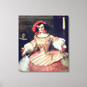 Portrait of Maria Guerrero Canvas Print
