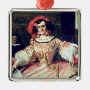 Portrait of Maria Guerrero Metal Tree Decoration