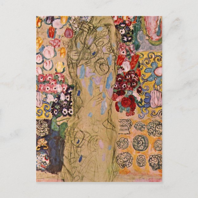 Portrait of Maria Munk by Gustav Klimt Postcard (Front)