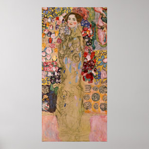 Portrait of Maria Munk by Gustav Klimt Poster