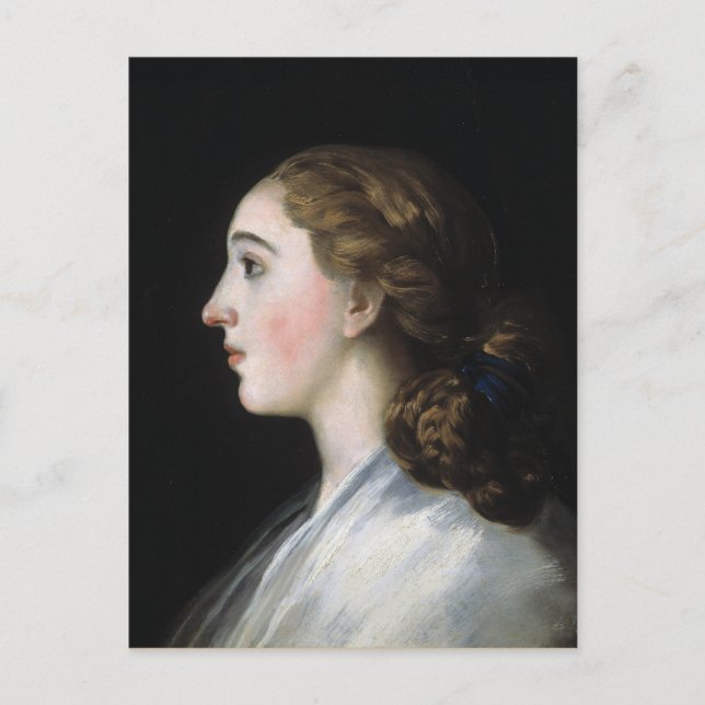 Portrait of Maria Teresa de Vallabriga Goya art Postcard (Front)
