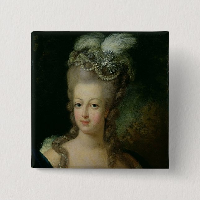 Portrait of Marie-Antoinette 15 Cm Square Badge (Front)