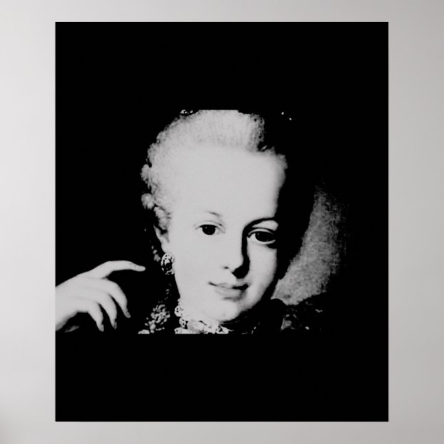 Portrait of Marie-Antoinette Maria Antonia Austria Poster (Front)