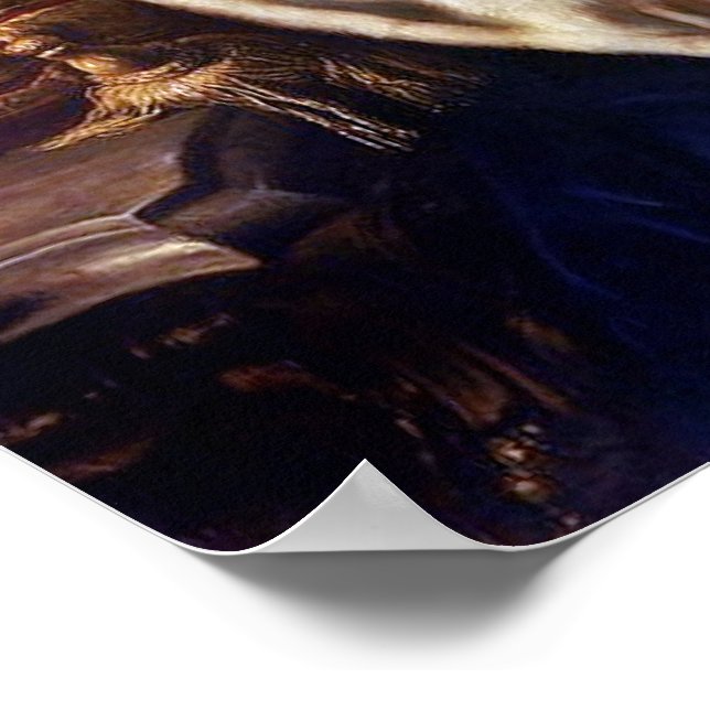 Portrait of Marie Antoinette – Martin van Meytens Poster (Corner)