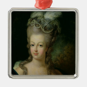 Portrait of Marie-Antoinette Metal Tree Decoration