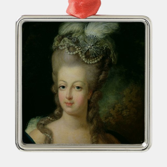 Portrait of Marie-Antoinette Metal Tree Decoration (Front)