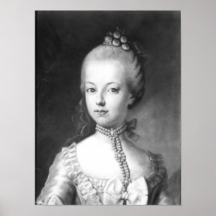 Portrait of Marie-Antoinette  of Habsbourg Poster