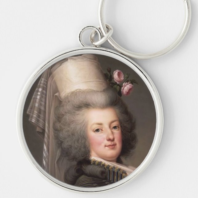 Portrait of Marie Antoinette, Queen of France Key Ring (Front)
