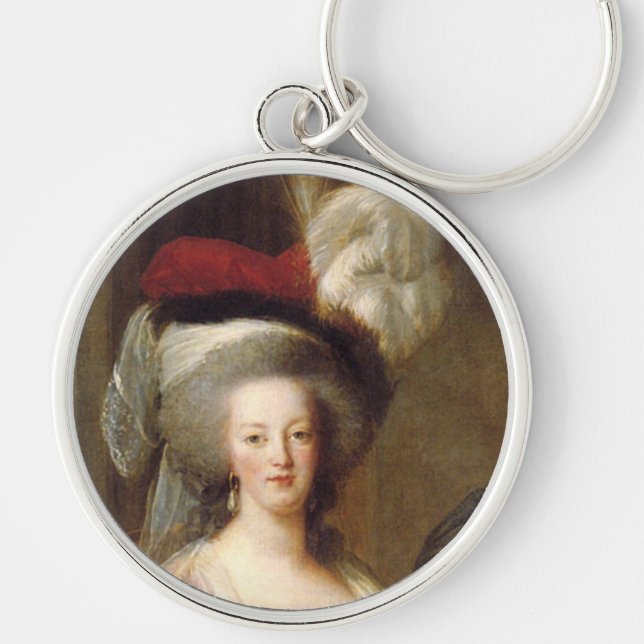 Portrait of Marie Antoinette, Queen of France Key Ring (Front)