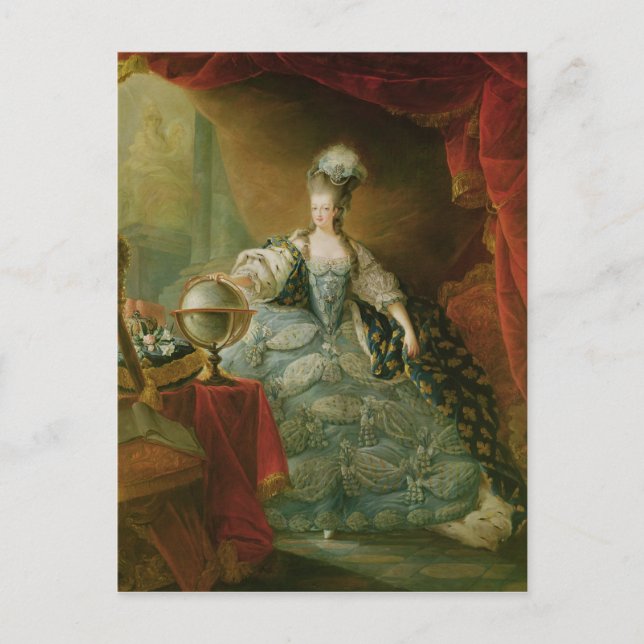 Portrait of Marie Antoinette  Queen of France Postcard (Front)