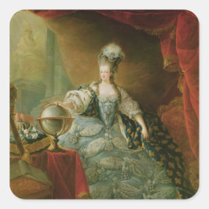 Portrait of Marie Antoinette  Queen of France Square Sticker