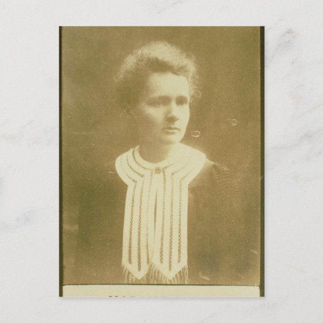 Portrait of Marie Curie Postcard (Front)
