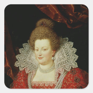 Portrait of Marie de Medici Square Sticker