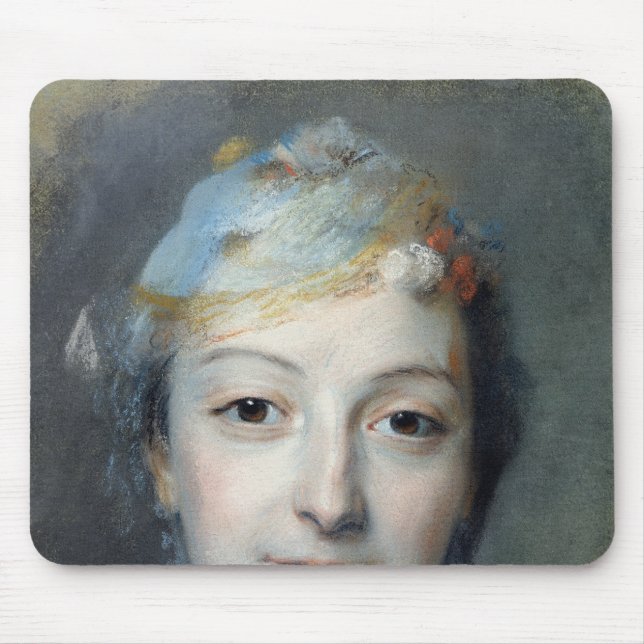 Portrait of Marie Fel  1757 Mouse Mat (Front)