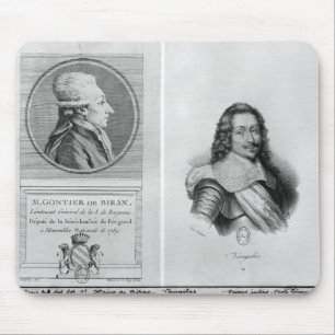 Portrait of Marie Francois Gontier de Biran Mouse Mat
