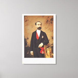 Portrait of Marie Francois Sadi Carnot 1887 Canvas Print