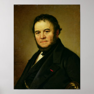 Portrait of Marie Henri Beyle, known as Poster