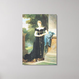 Portrait of Marie Laczinska Countess Walewska Canvas Print
