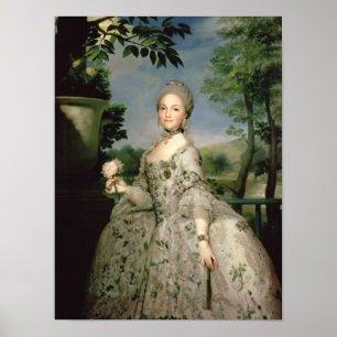 Portrait of Marie-Louise of Bourbon Poster