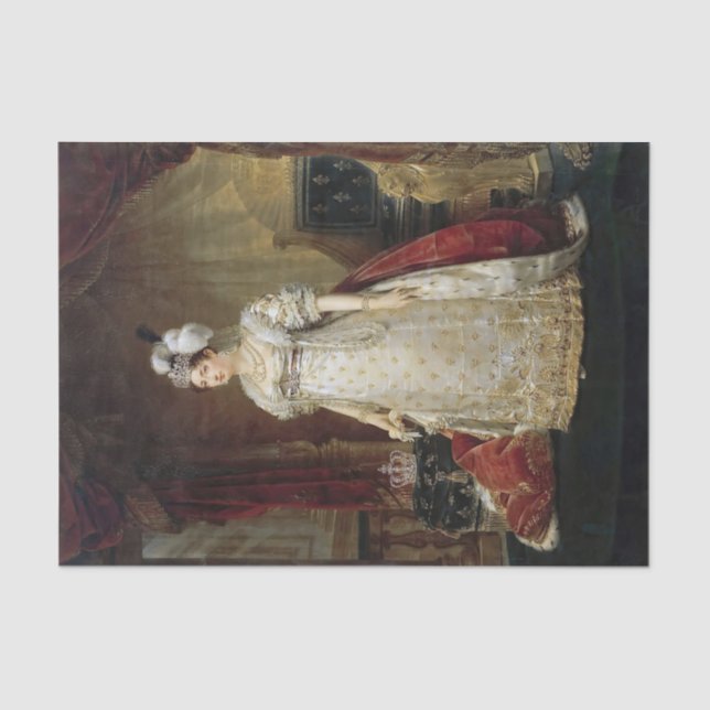 Portrait of Marie Therese Charlotte of France      Tissue Paper (Front)