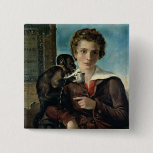 Portrait of Marius Petipa in Ballet 15 Cm Square Badge