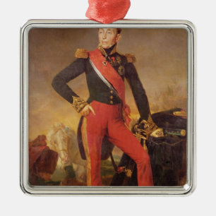Portrait of Marquis Emmanuel de Grouchy Metal Tree Decoration