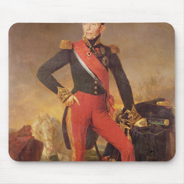 Portrait of Marquis Emmanuel de Grouchy Mouse Mat (Front)