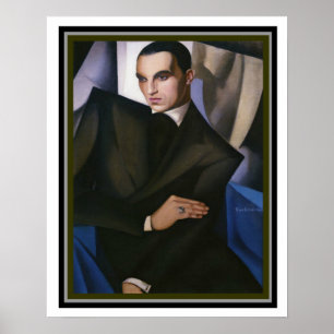 Portrait of Marquis Sommi, by Tamara de Lempicka, Poster
