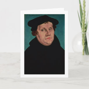 Portrait of Martin Luther, 1529 Card