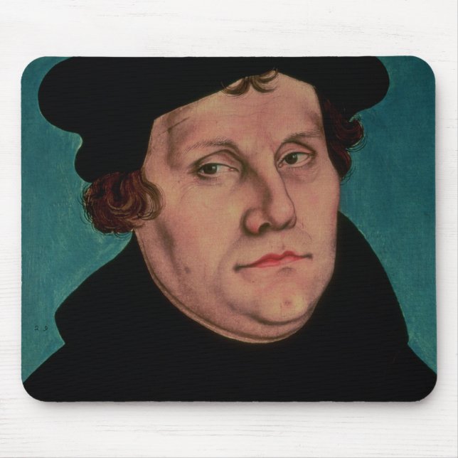 Portrait of Martin Luther, 1529 Mouse Mat (Front)