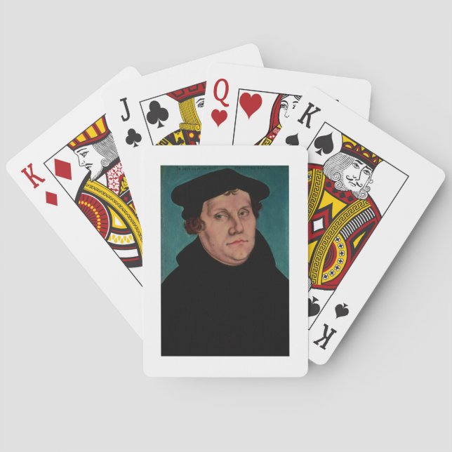 Portrait of Martin Luther, 1529 Playing Cards (Back)