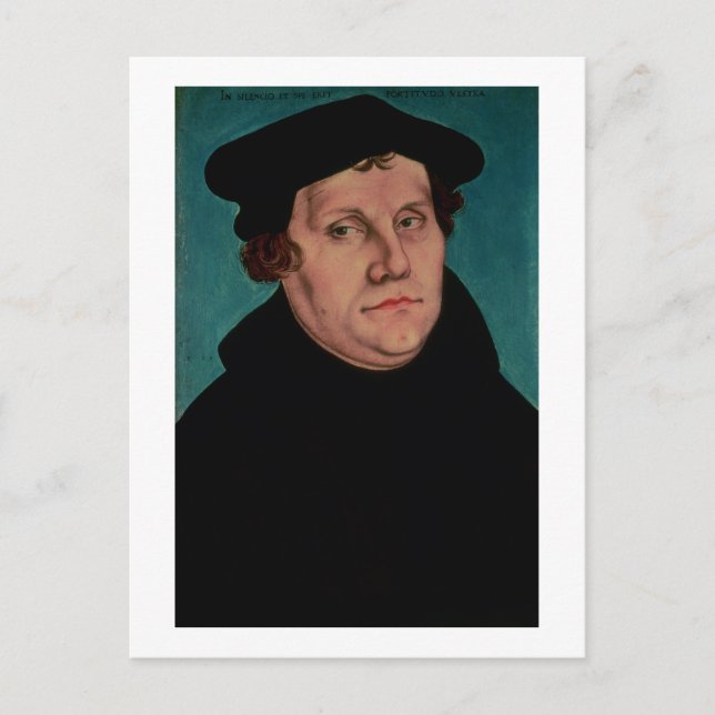 Portrait of Martin Luther, 1529 Postcard (Front)
